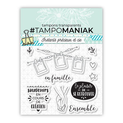Planche de tampons - Se trouver & Etre ensemble - 10x10cm