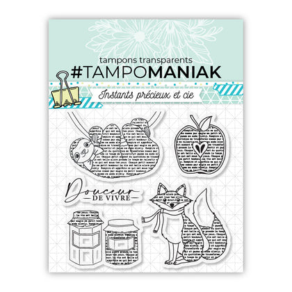 Planche de tampons - Douceur de vivre Paresseux - 10x10cm