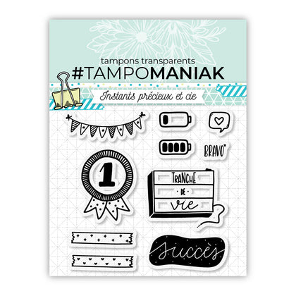 Planche de tampons bullet - Succès - 10x10cm