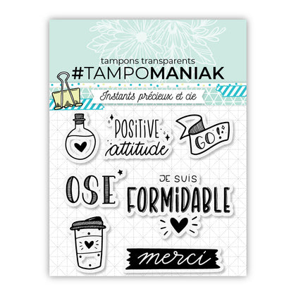 Planche de tampons bullet - Je suis formidable - 10x10cm