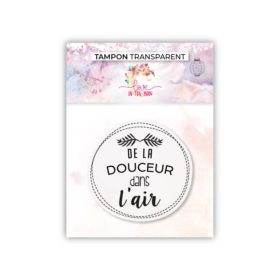 Tampon - De la douceur dans l'air - 6,5x7cm