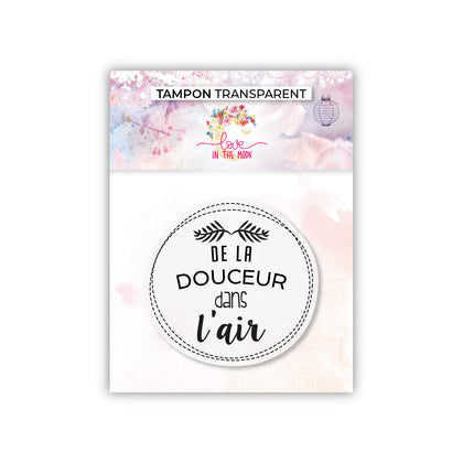 Tampon - De la douceur dans l'air - 6,5x7cm