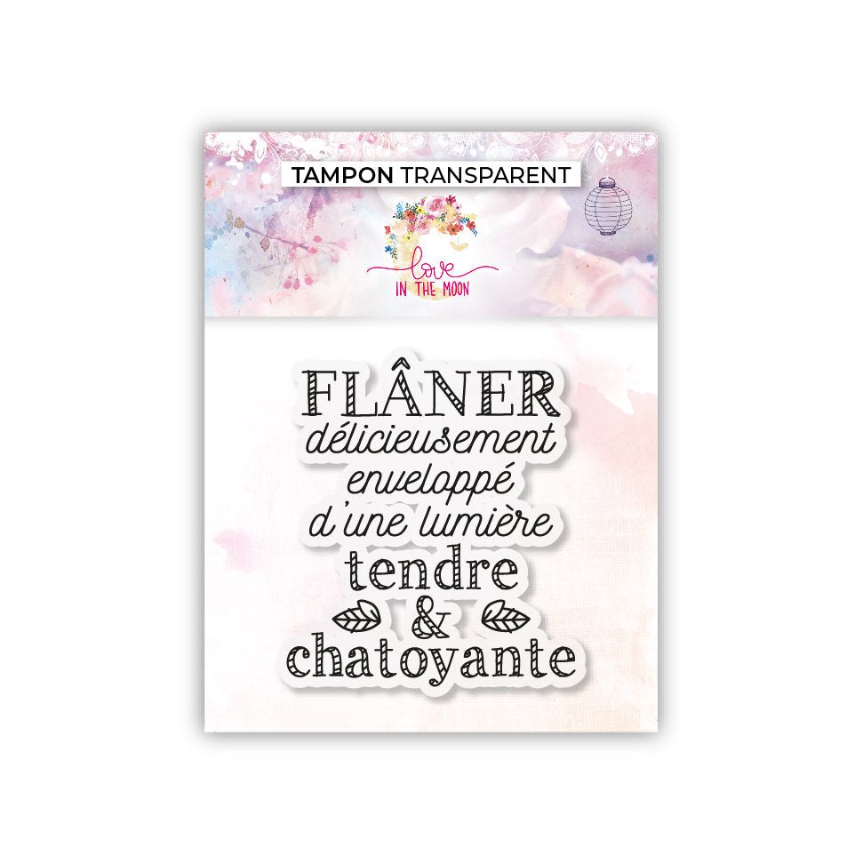 Tampon - Flâner délicieusement - 6,5x7cm