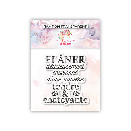Tampon - Flâner délicieusement - 6,5x7cm