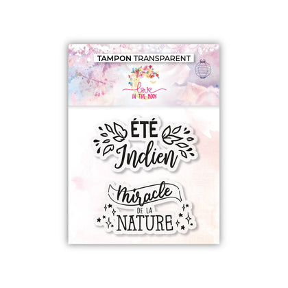 Set de 2 tampons - Eté indien - 6,5x7cm