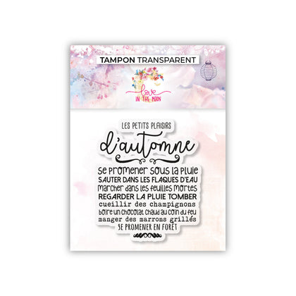 Set de 4 tampons - Les petits plaisirs d'Automne - 6,5x7cm