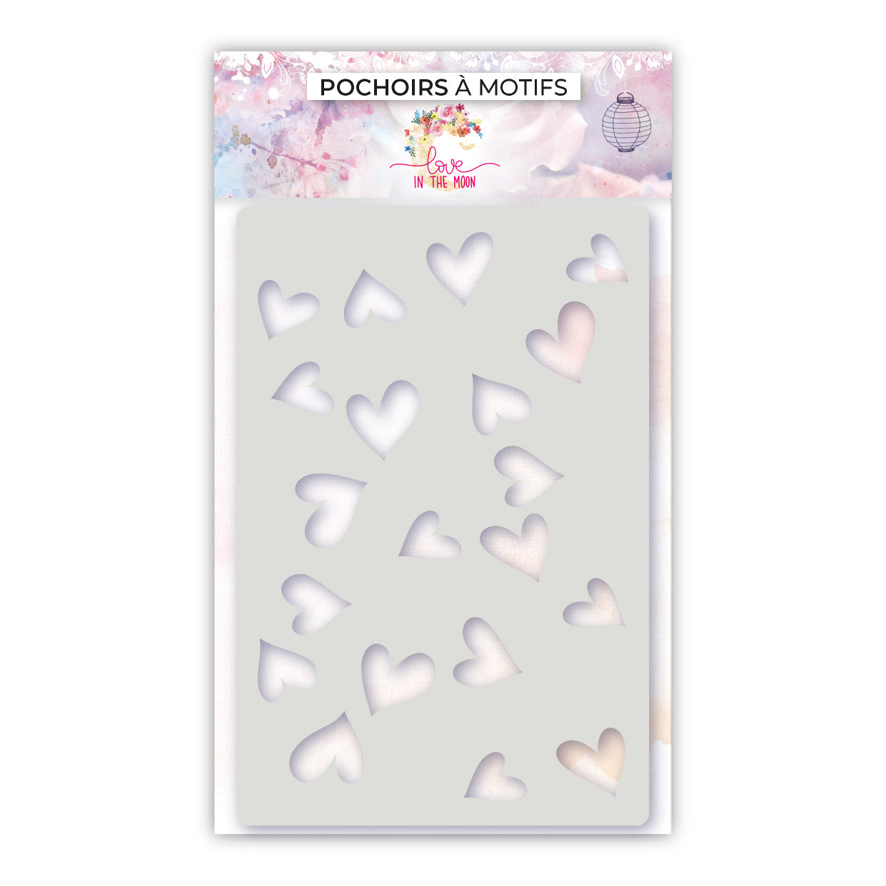 Pochoir combinables - Coeur - 10x15cm