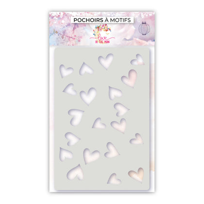 Pochoir combinables - Coeur - 10x15cm