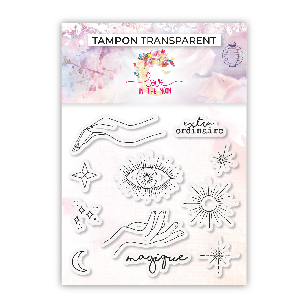 Set de 11 tampons - Magique - 10x10cm