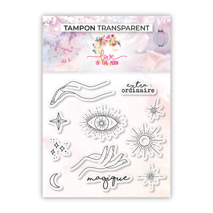 Set de 11 tampons - Magique - 10x10cm