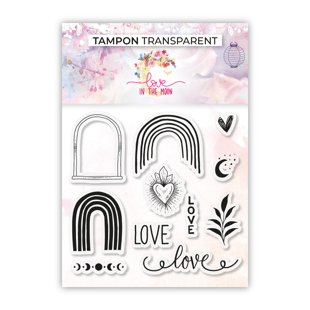 Set de 11 tampons - Love - 10x10cm