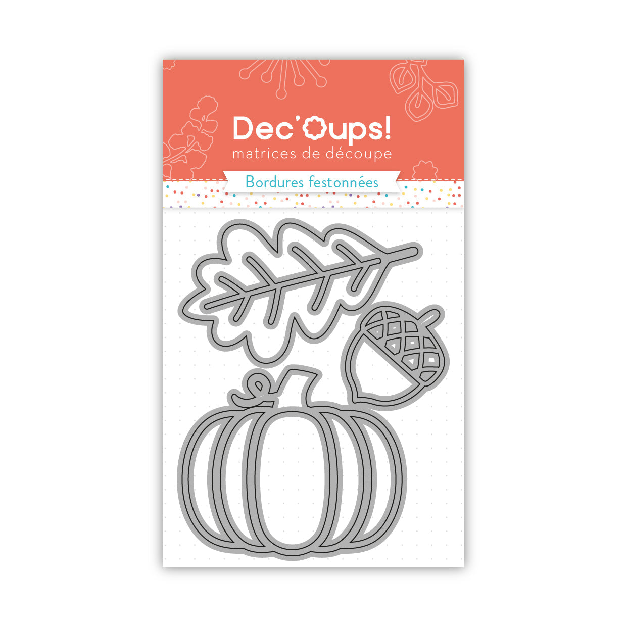 Set de 3 matrices de découpe délices d'automne - 7,5x10cm