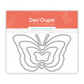 Sets de 4 Matrices de découpes pour faire des papillons imbriqués - 15x16cm