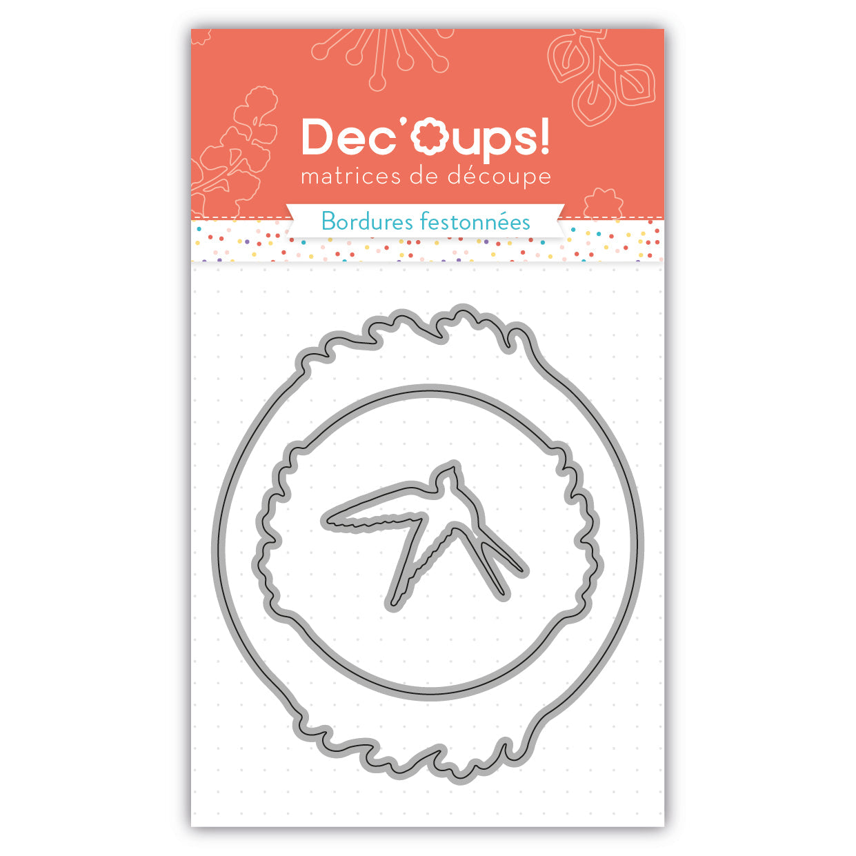 Set de 2 matrices de découpe cadres + 1 matrice oiseau -10x15cm