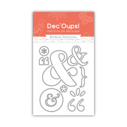 Matrices de découpe pour bullet journal, page de scrapbooking et mini-albums - 7,5x10cm