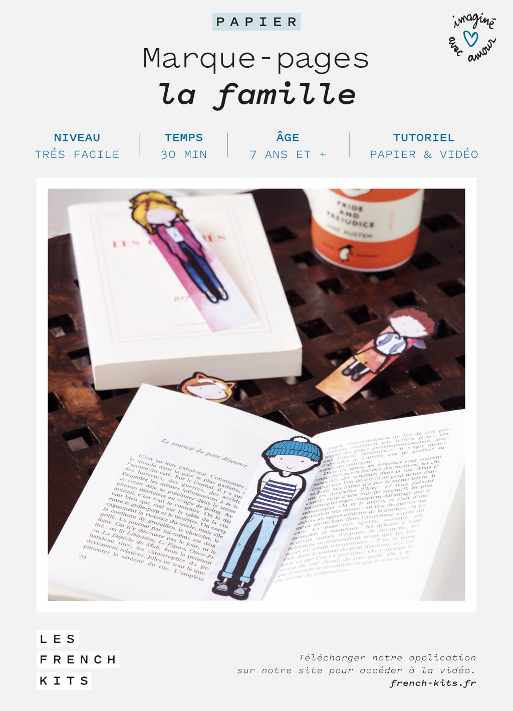 FRENCH'KITS - MARQUE PAGES - LA FAMILLE