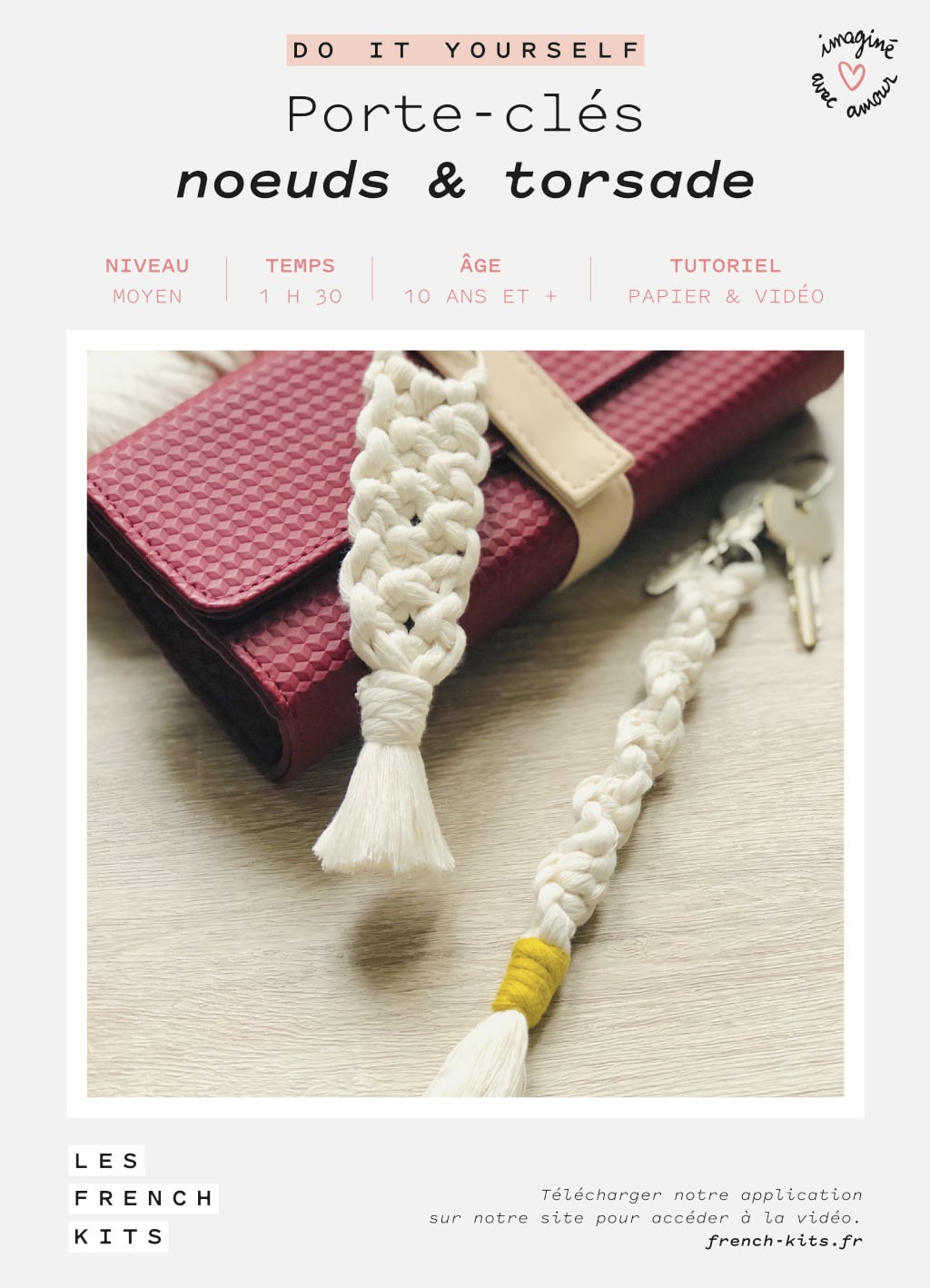FRENCH'KITS - MACRAME - PORTE CLÉS - NUD & TORSADE