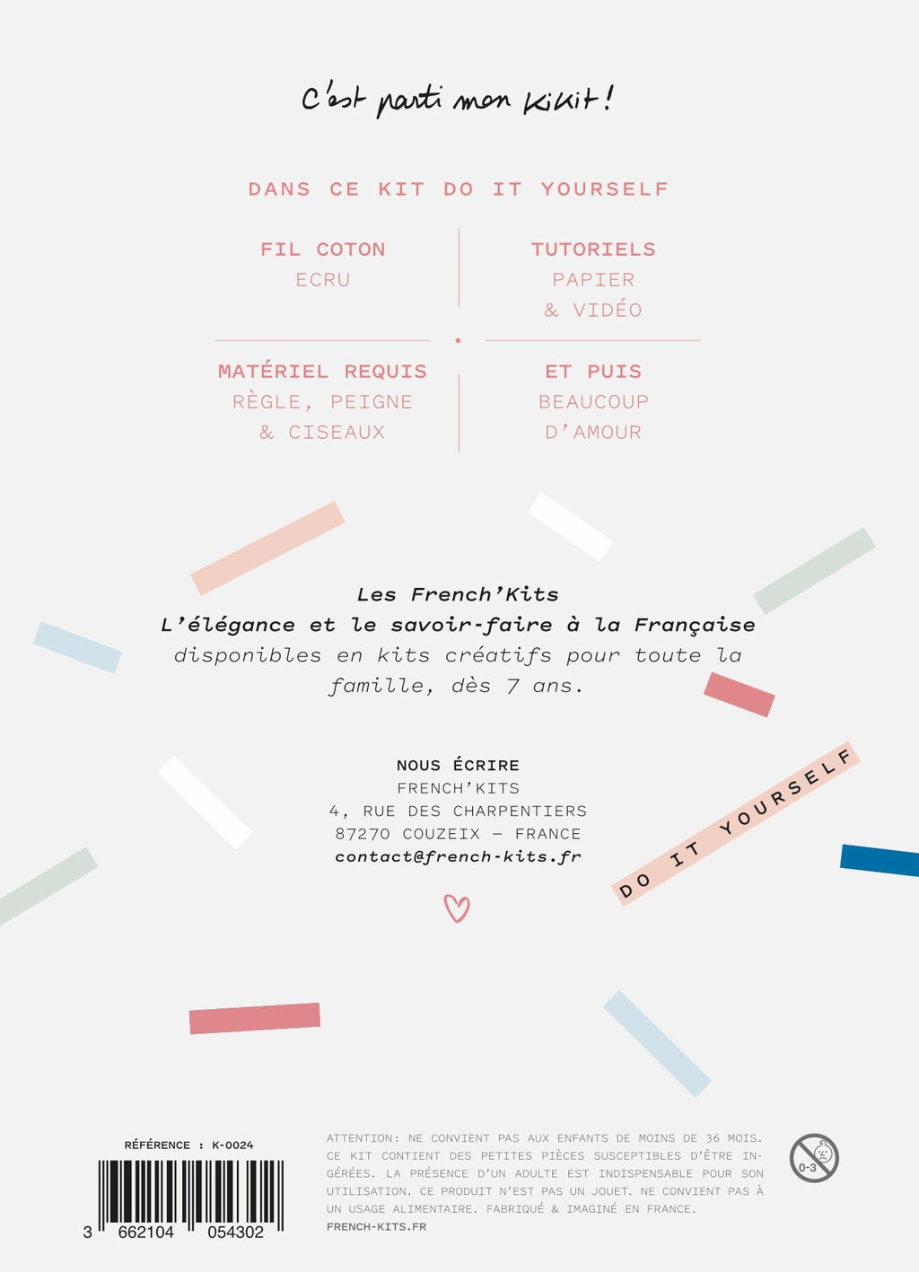 FRENCH'KITS - MACRAME - MARQUE-PAGES - NOEUDS & DENTELLE