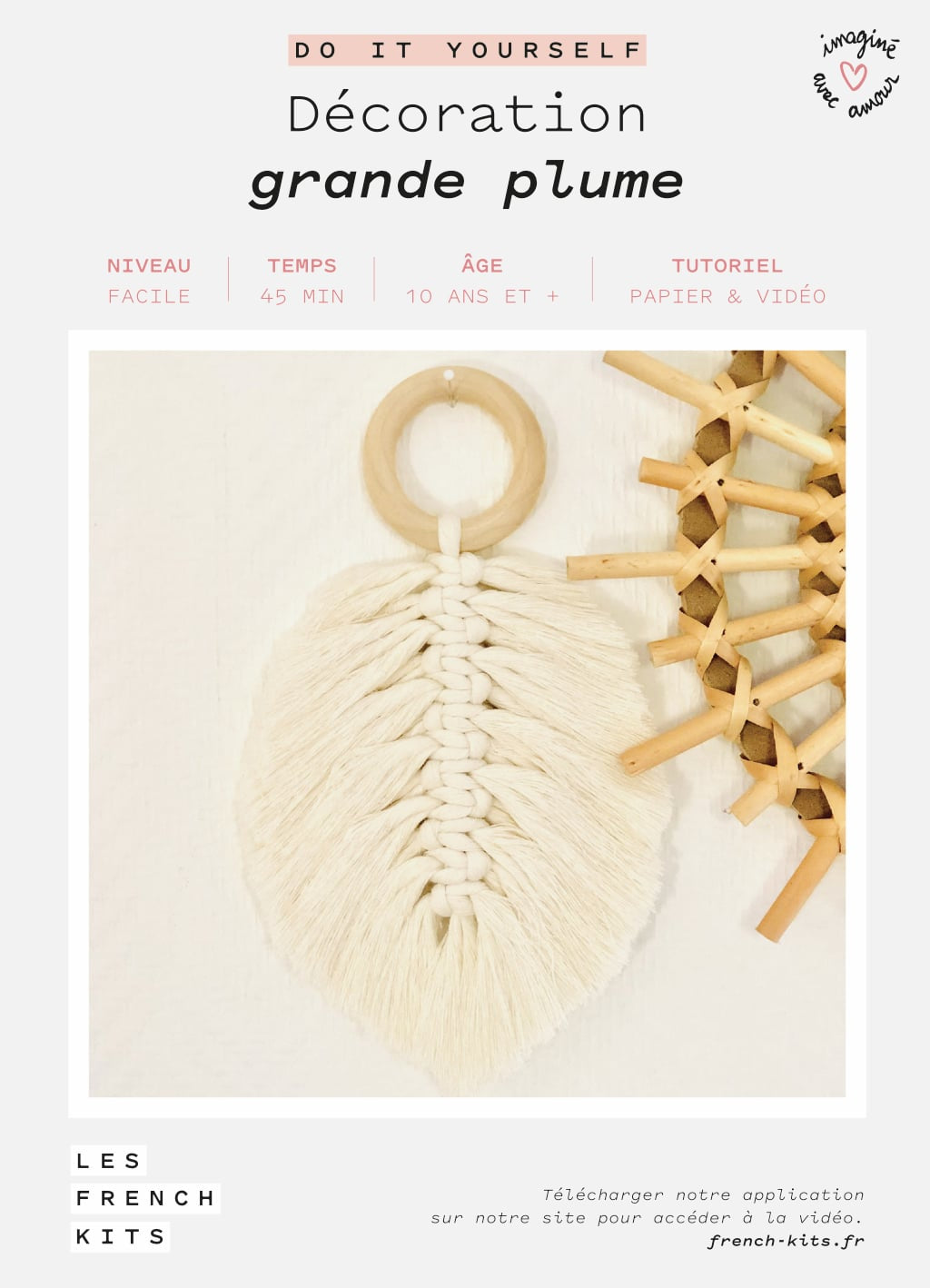 FRENCH'KITS - MACRAME - DÉCORATIONS - GRANDE PLUME