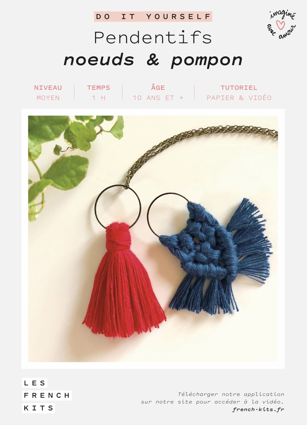 FRENCH'KITS - MACRAME - PENDENTIFS - NOEUDS & POMPON