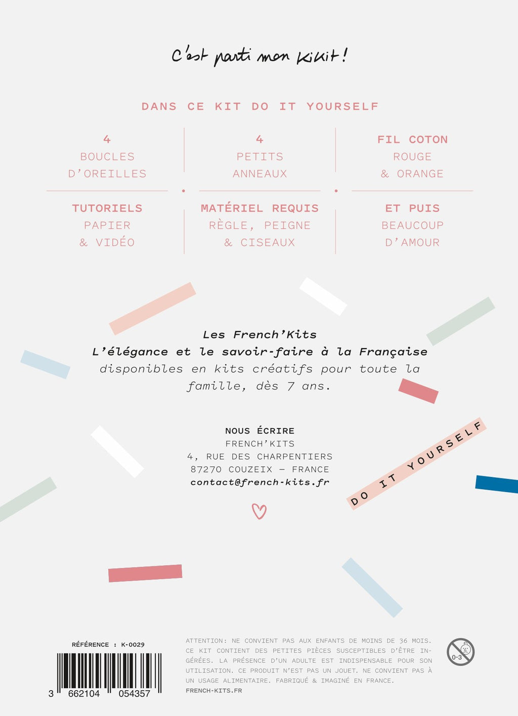 FRENCH'KITS - MACRAME - BOUCLES DOREILLES - NOEUDS & POMPONS