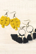 FRENCH'KITS - MACRAME - BOUCLES DOREILLES - PLUMES & POMPONS