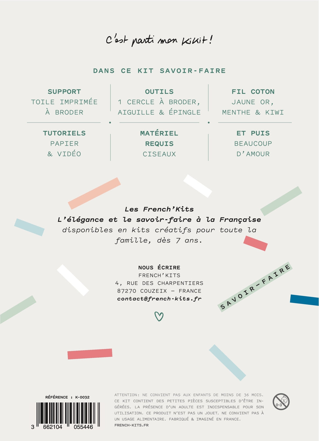 FRENCH'KITS - BRODERIE DÉCORATIVE - ALOE VERA