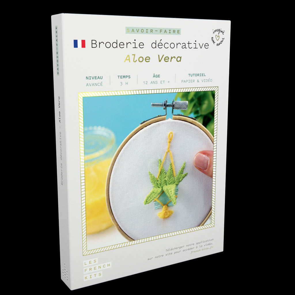 FRENCH'KITS - BRODERIE DÉCORATIVE - ALOE VERA