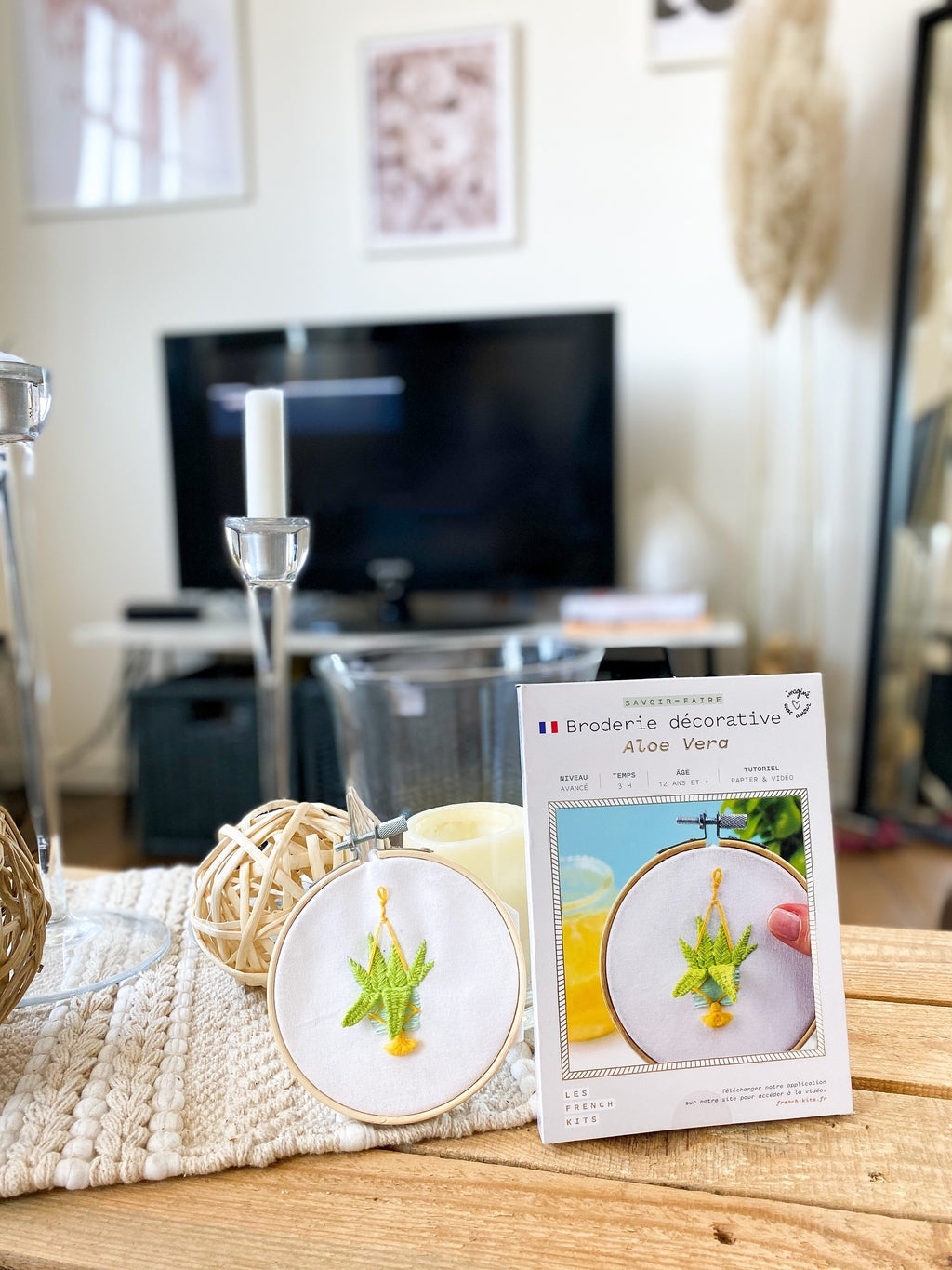 FRENCH'KITS - BRODERIE DÉCORATIVE - ALOE VERA