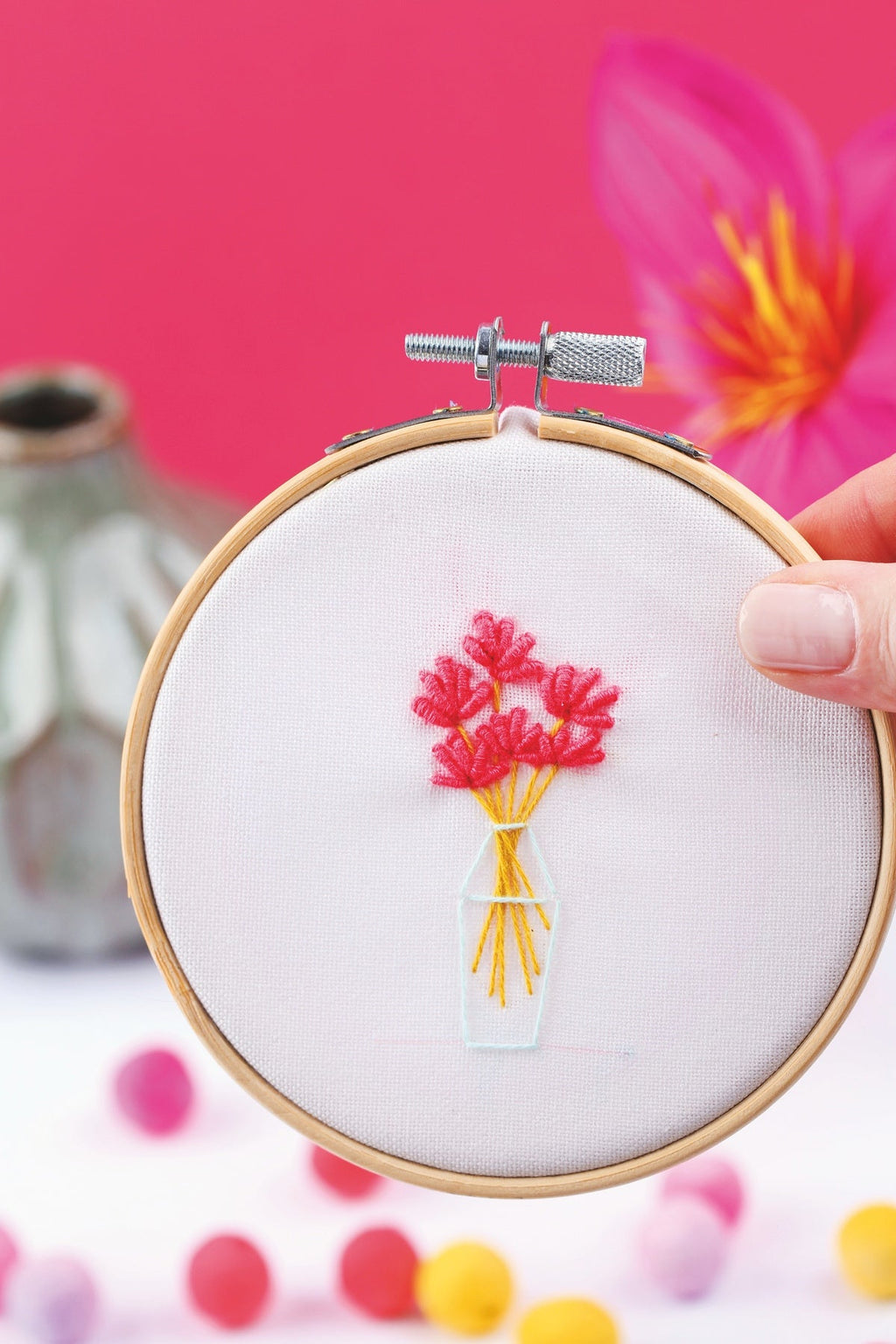 FRENCH'KITS - BRODERIE DÉCORATIVE - BOUQUET DE FLEURS