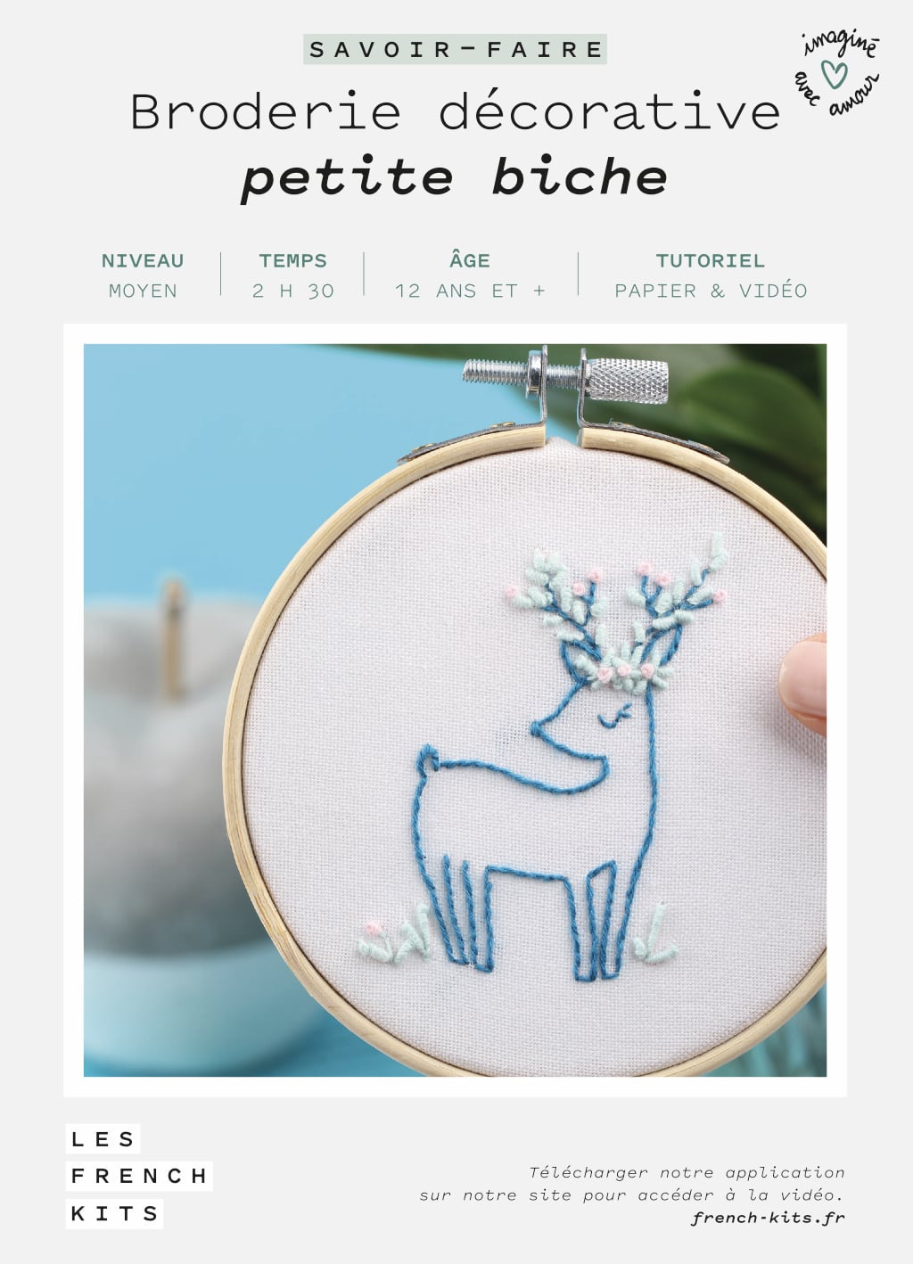 FRENCH'KITS - BRODERIE DÉCORATIVE - PETITE BICHE
