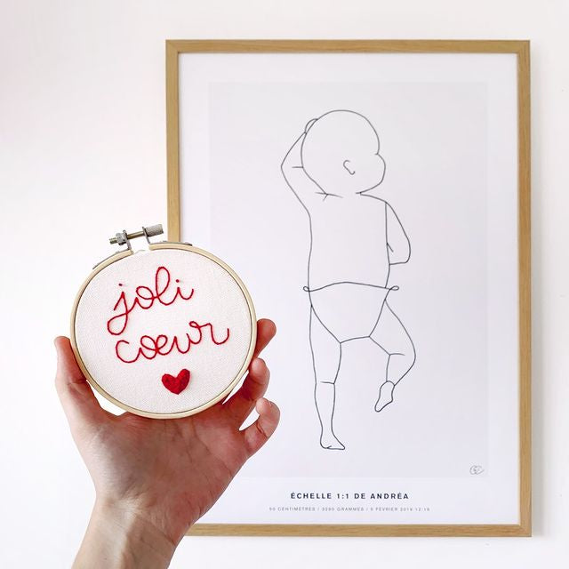 FRENCH'KITS - BRODERIE DÉCORATIVE - JOLI CUR