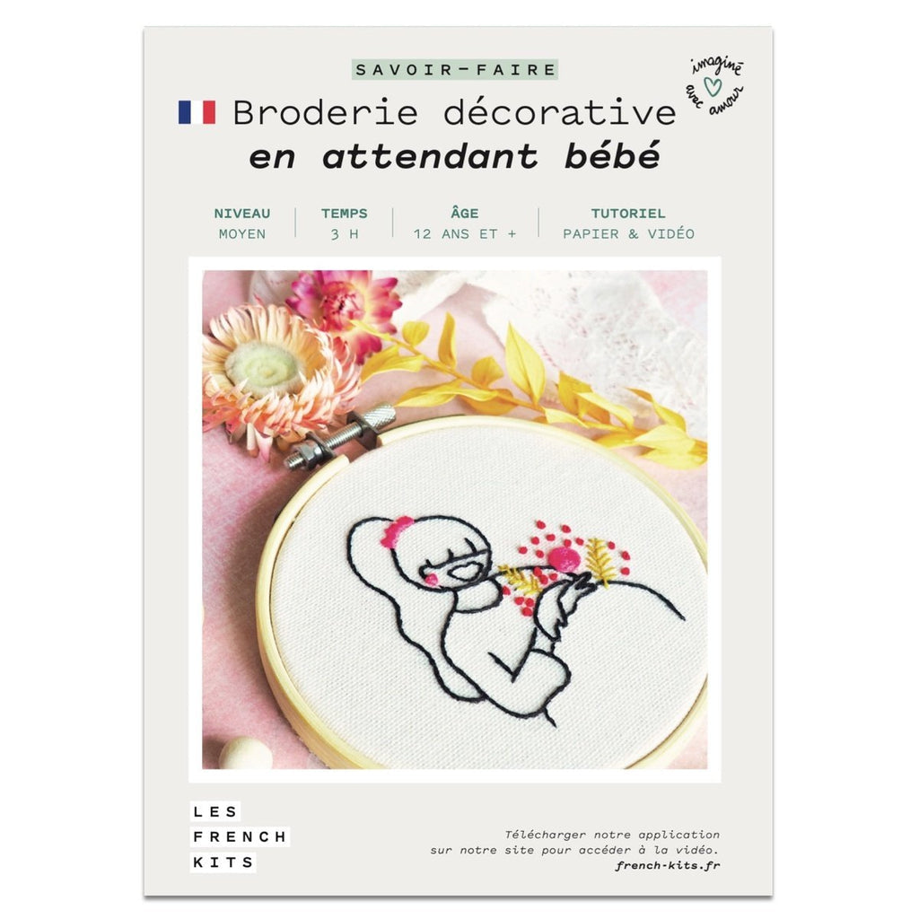FRENCH KITS - BRODERIE DÉCORATIVE - EN ATTENDANT BEBE