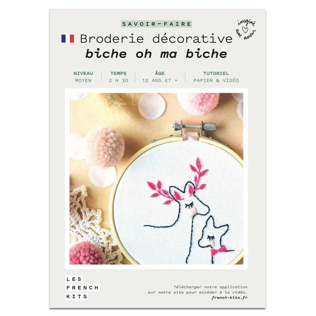 FRENCH KITS - BRODERIE DÉCORATIVE - BICHE OH MA BICHE
