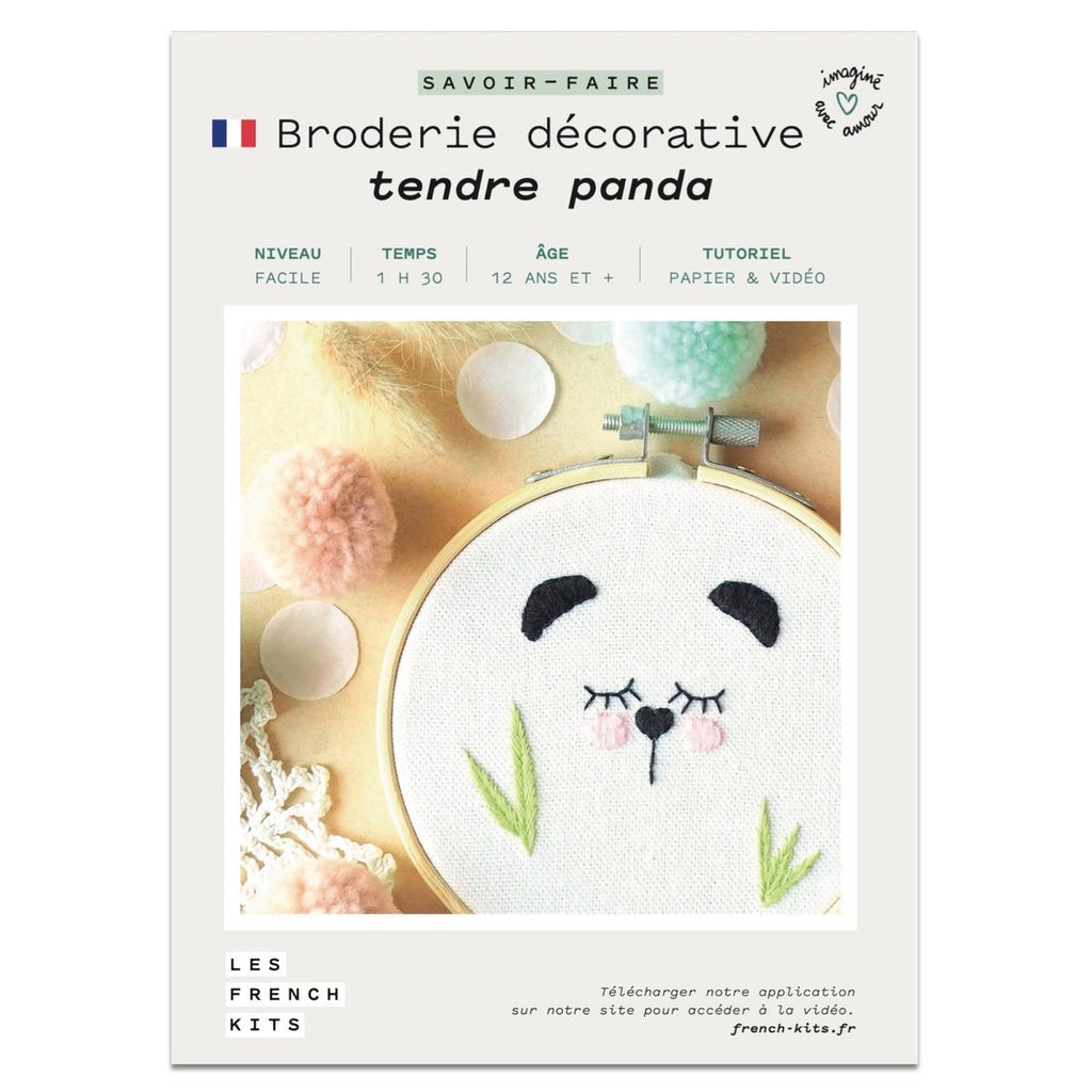 FRENCH KITS - BRODERIE DÉCORATIVE - TENDRE PANDA