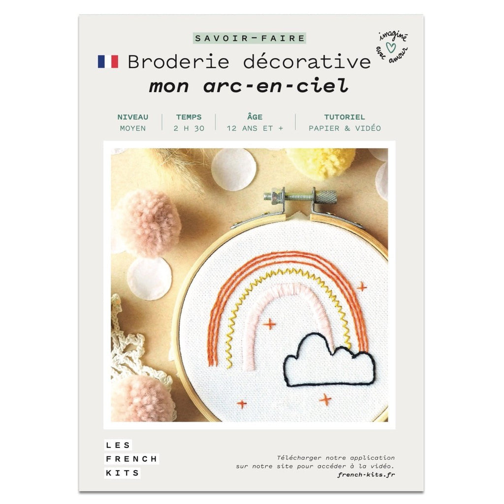 FRENCH KITS - BRODERIE DÉCORATIVE - MON ARC EN CIEL