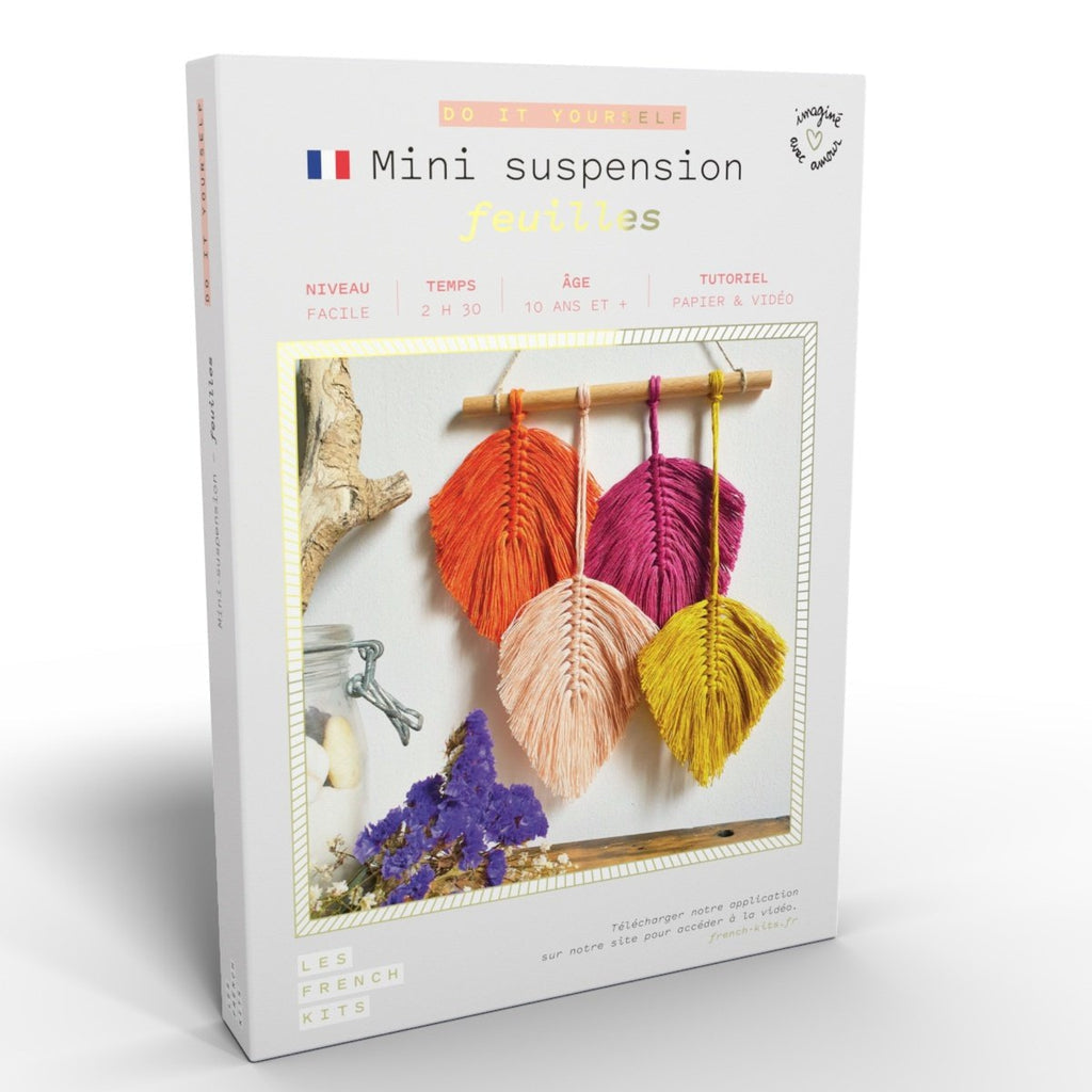 FRENCH KITS - MACRAME - MINI-SUSPENSION - FEUILLES