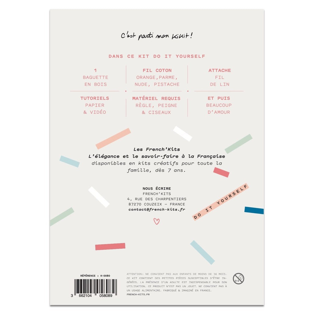 FRENCH KITS - MACRAME - MINI-SUSPENSION - FEUILLES