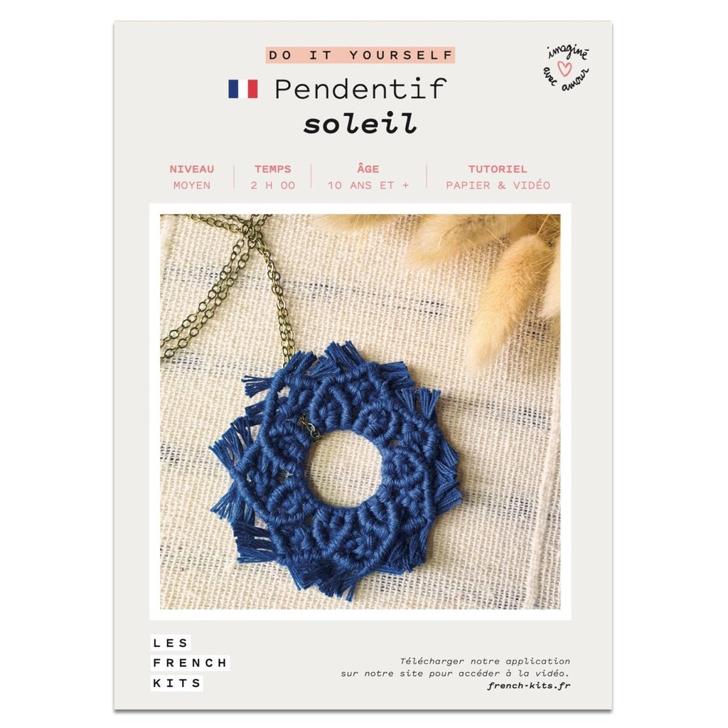 FRENCH KITS - MACRAME - PENDENTIF - SOLEIL
