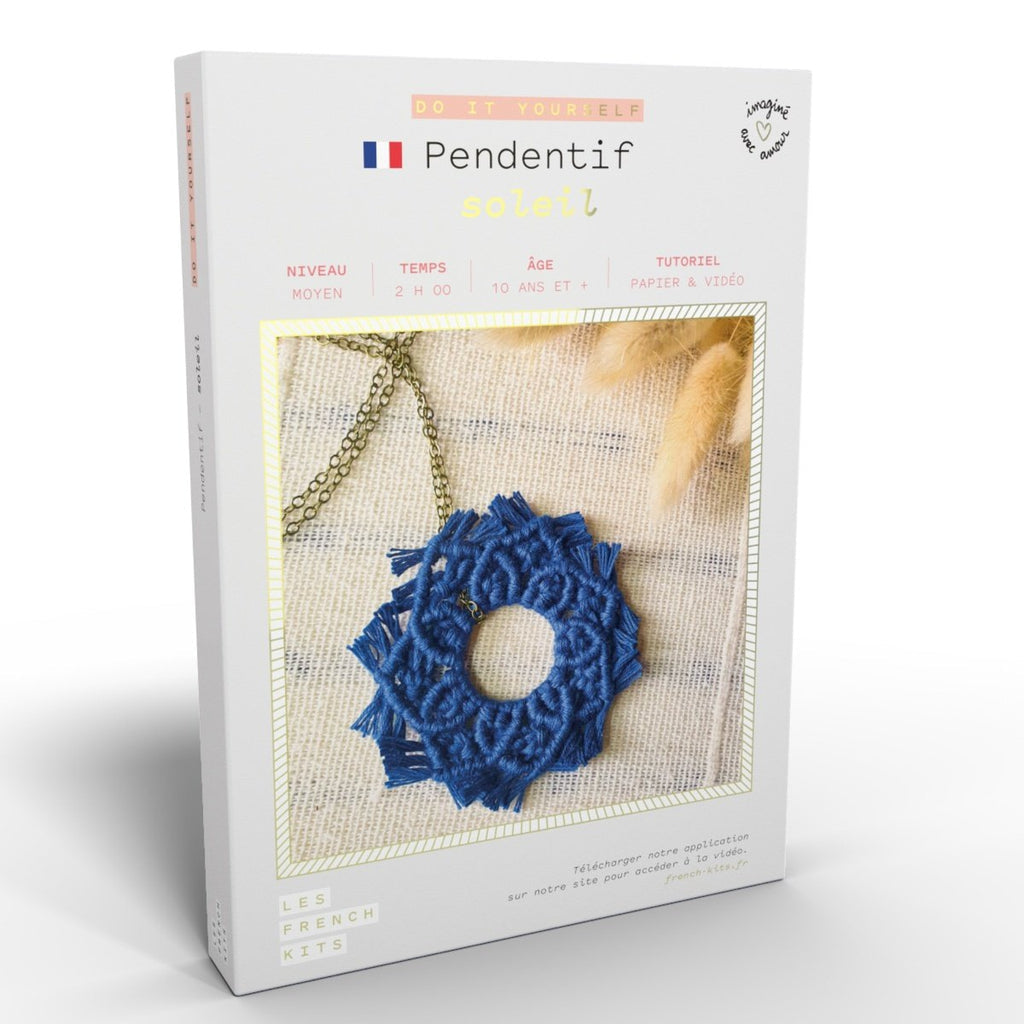 FRENCH KITS - MACRAME - PENDENTIF - SOLEIL