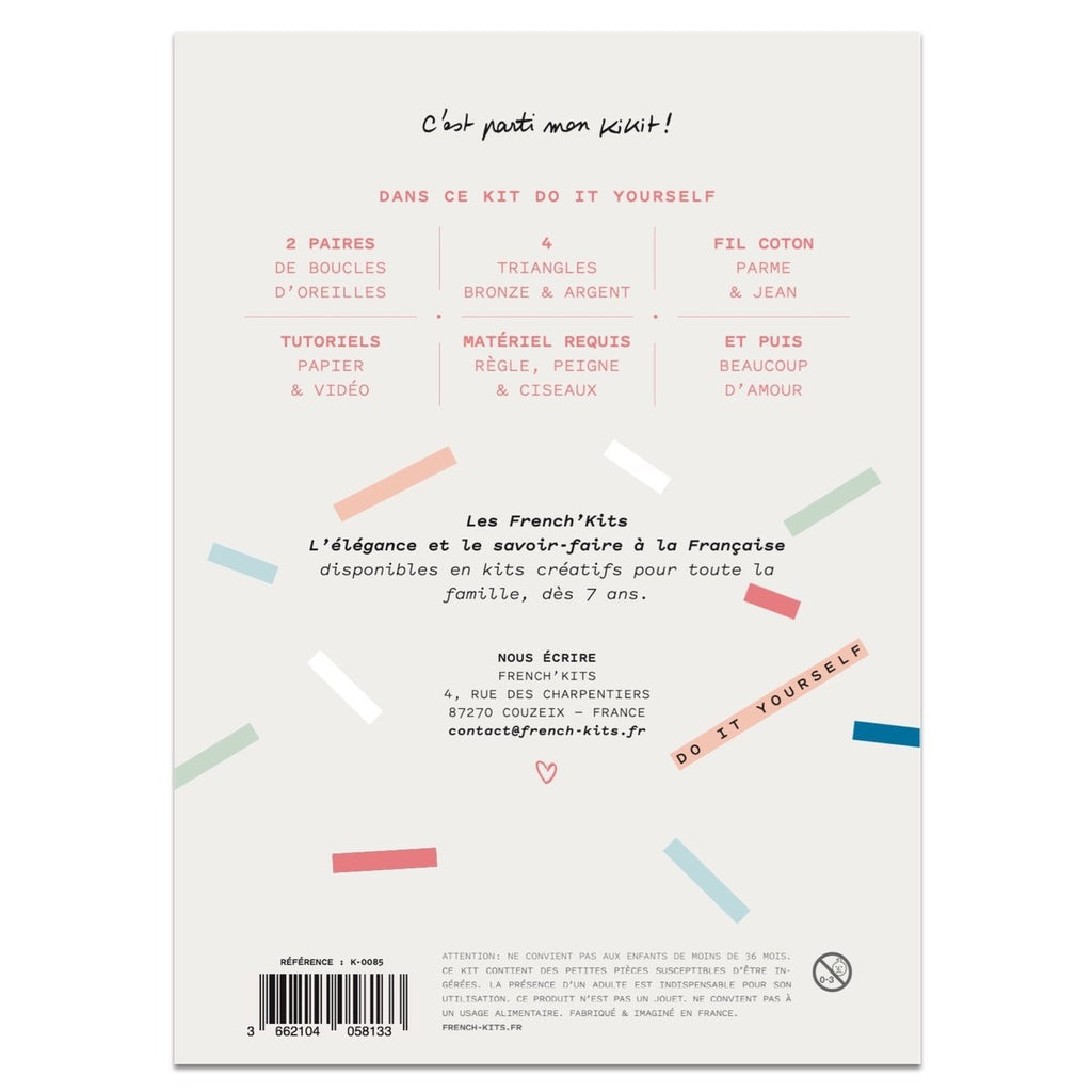 FRENCH KITS - MACRAME - BOUCLES D'OREILLES - FRANGETTES