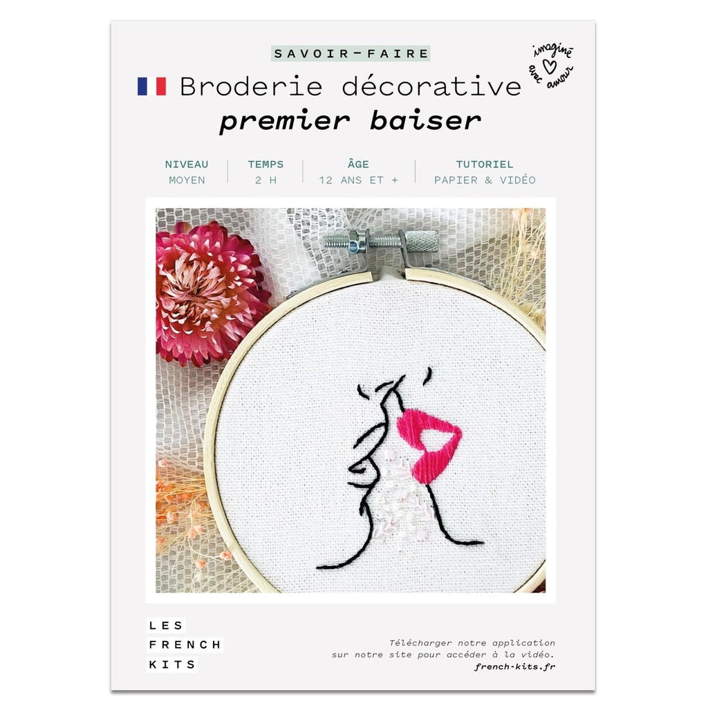 FRENCH KITS - BRODERIE DÉCORATIVE - PREMIER BAISER