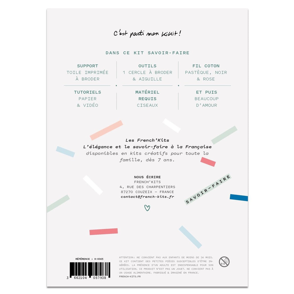 FRENCH KITS - BRODERIE DÉCORATIVE - TU ME MANQUES