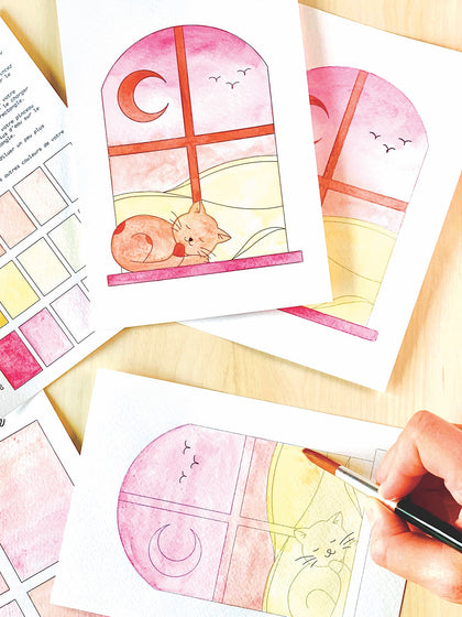 FRENCH KITS - AQUARELLE ARTISANALE - REVES DE CHAT