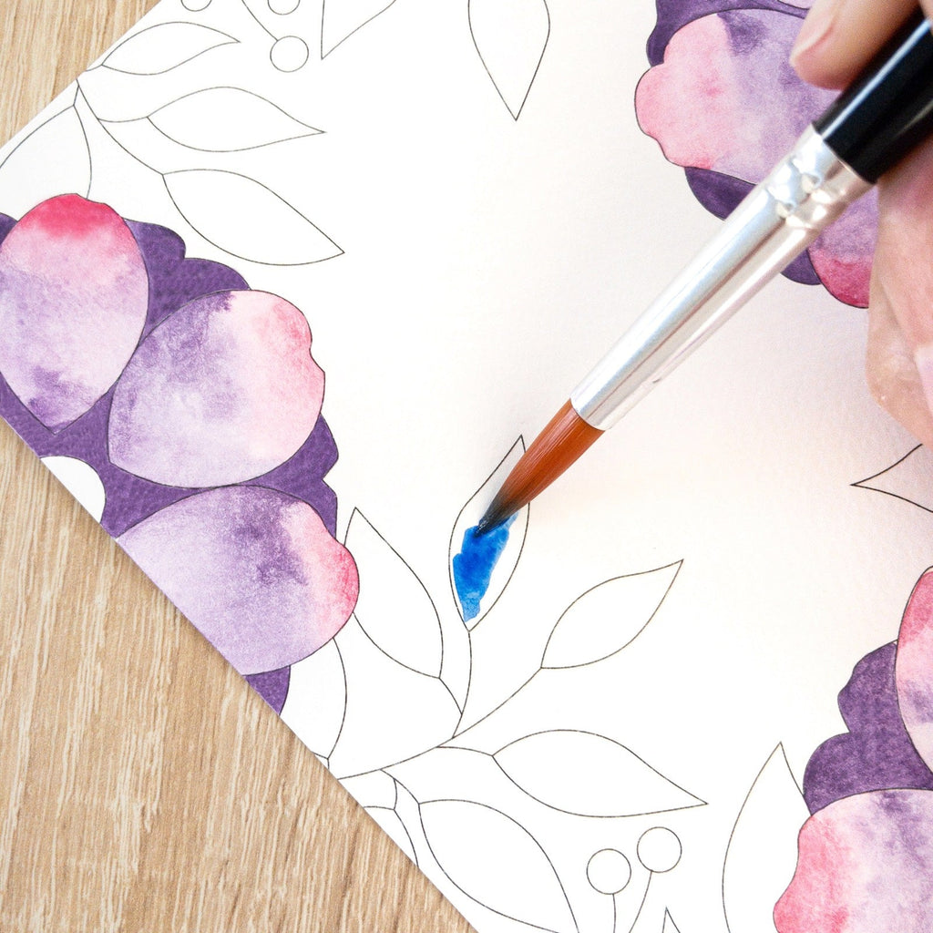 FRENCH KITS - AQUARELLE ARTISANALE - BELLES ANEMONES