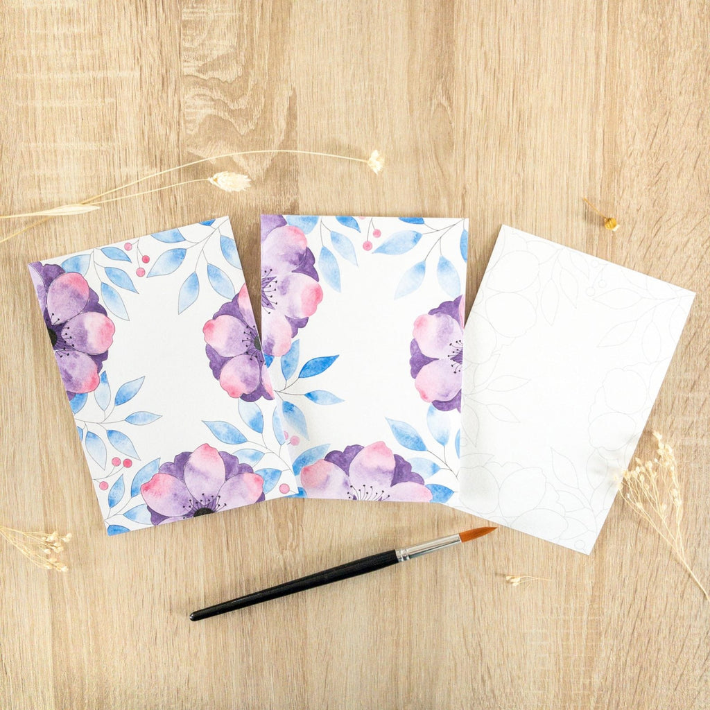 FRENCH KITS - AQUARELLE ARTISANALE - BELLES ANEMONES