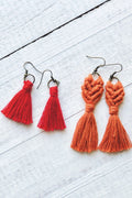 FRENCH'KITS - MACRAME - BOUCLES DOREILLES - NOEUDS & POMPONS