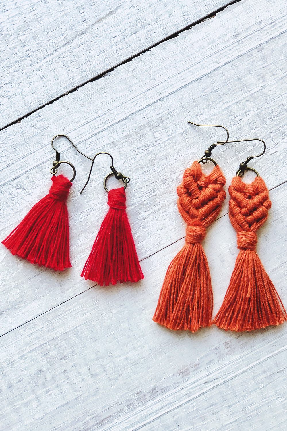 FRENCH'KITS - MACRAME - BOUCLES DOREILLES - NOEUDS & POMPONS