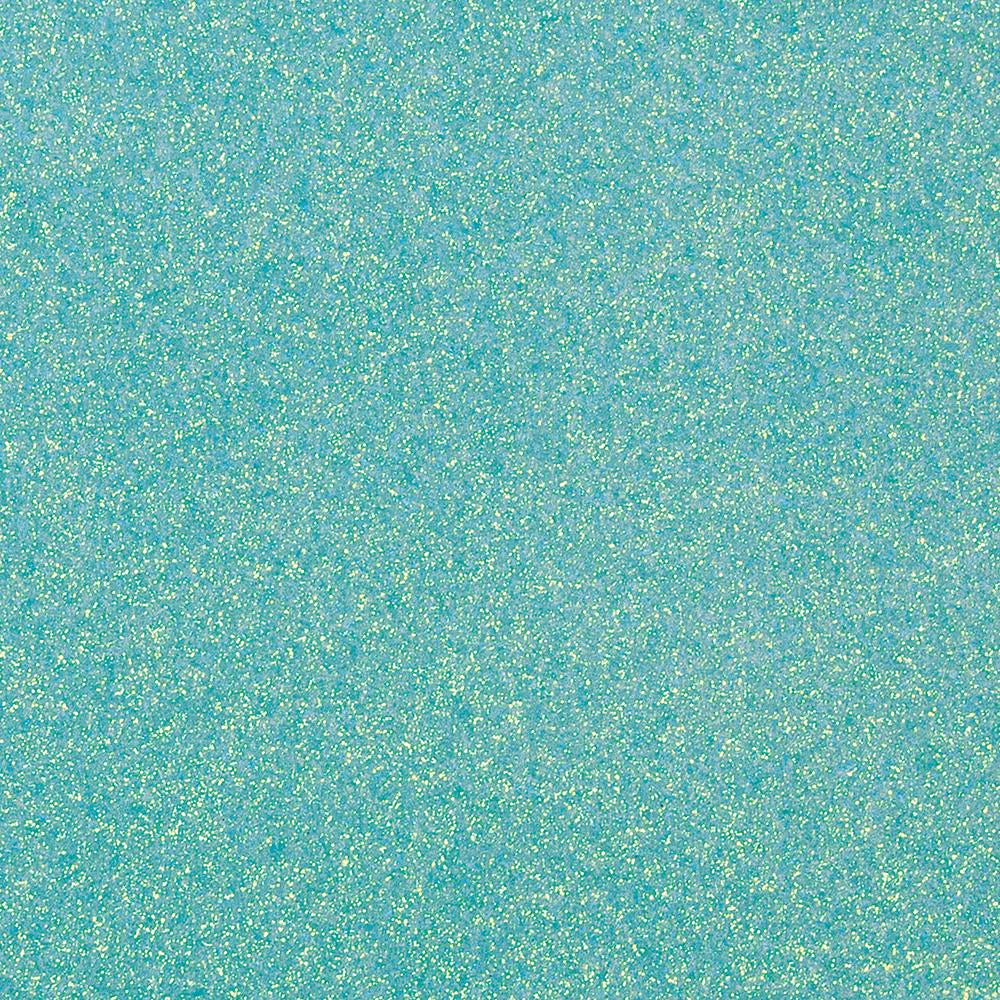 Gamme Glitter : 12 couleurs de papiers Paillettes - Set de 5 feuilles A4 - 250g/m2 - paillettes / glitters - Turquoise