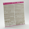 Stickers Basi'Decos Les Alphabets - Beige